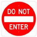 Int'l Do Not Enter Sign